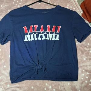 Miami FL Cropped T shirt